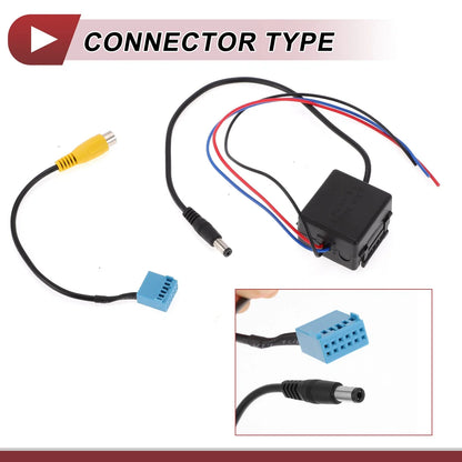 Rear View Camera Adapter Wire Harness RCA for VW & BMW