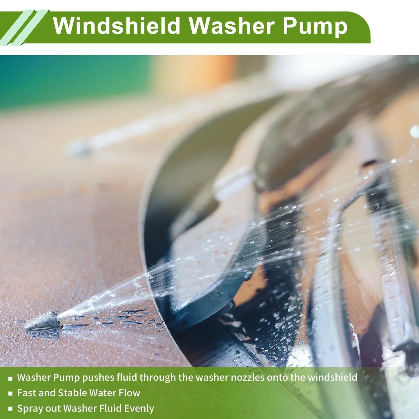 Windshield Washer Pump w/Grommet for Dodge (2011-2019)