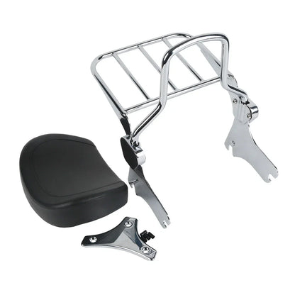 Chrome Sissy Bar Luggage Rack Docking Kit for Harley Touring (1997-2008)