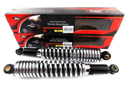 330mm JBS Black/Chrome Rear Shock Absorbers for Kawasaki GT550