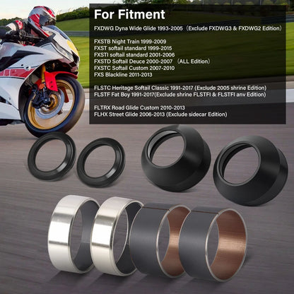 Harley FXDWG FXS 41mm Fork Leg Rebuild Kit for Wide Glide