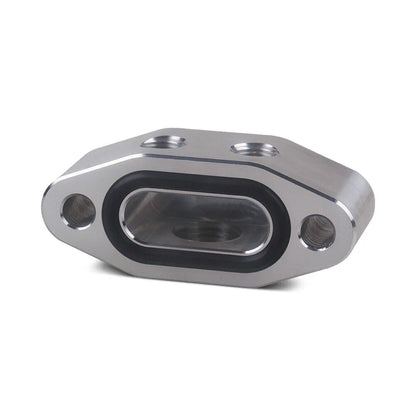 Aluminum Alloy Oil Feed Line Adapter Plate M16 x 1.5 for LS