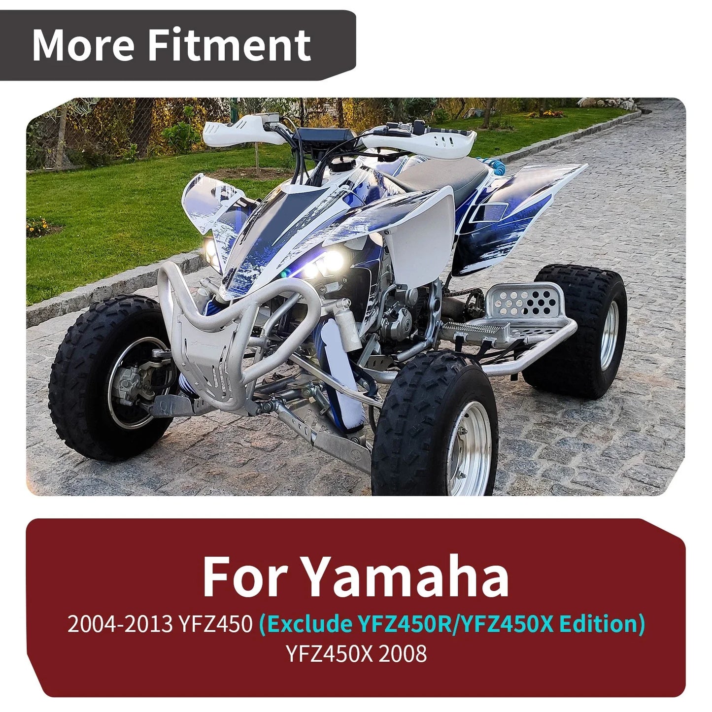 Air Filter Kit & Air Box Case w/ Cover for Yamaha YFZ450/YFZ450X (2004-2013)