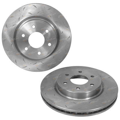 Front Slotted Disc Brake Rotors for Nissan D23 Navara NP300 (2015-2018)