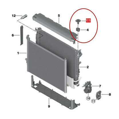 Radiator Holder Clip for BMW 3 Series (2006-2013)