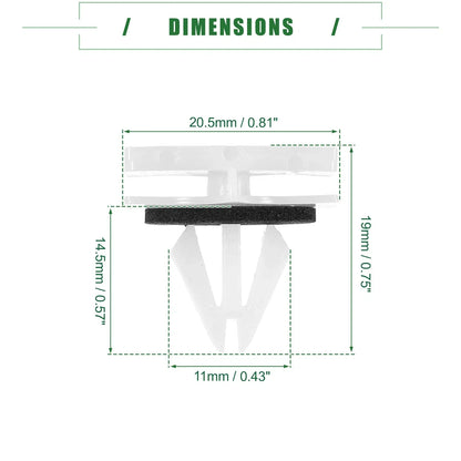 40 x Rocker Panel Clips for Chevrolet Avalanche (2007-2013)