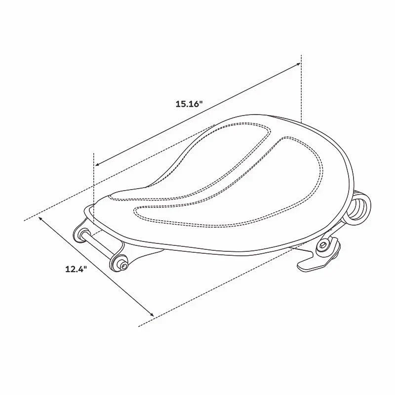 Solo Rider Seat Spring Bracket for Harley Sportster 883 XL1200 (2004-2022)