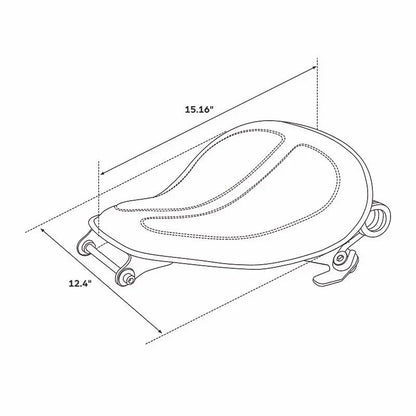 Solo Rider Seat Spring Bracket for Harley Sportster 883 XL1200 (2004-2022)