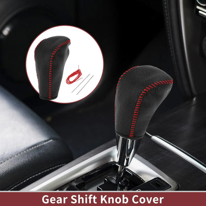 1 Pc Gear Shift Knob Cover Faux Leather for BMW 3 Series E90 (2004 - 2012)