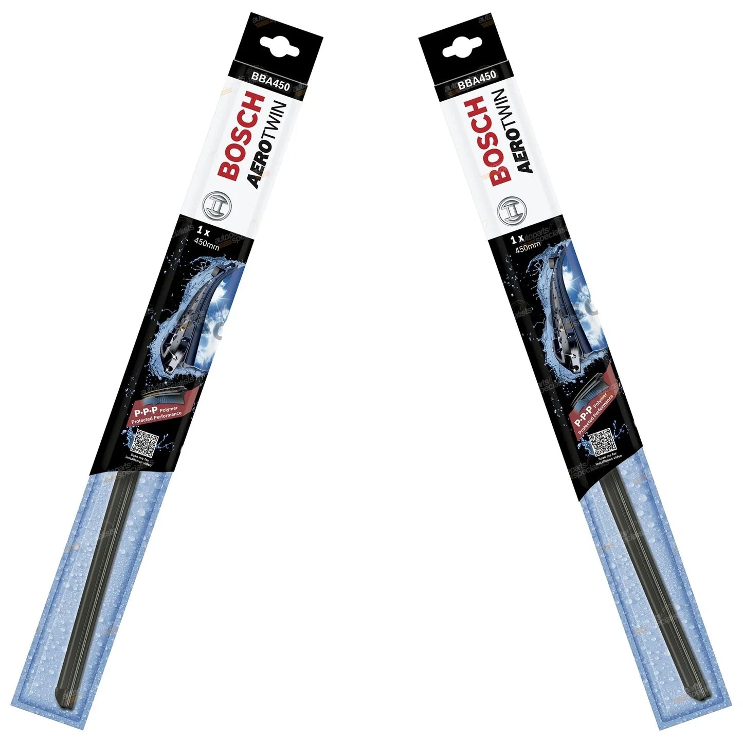 Front Pair Aerotwin Wiper Blades for Mits. Sigma GK GN (1982-1987)