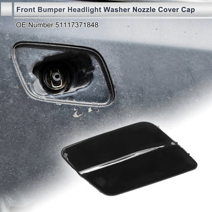 Front Right Washer Nozzle Cover Cap for BMW 335i GT xDrive Black