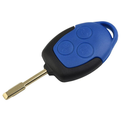 Key-Fob Case 3-Button BLUE Remote Cover for Ford Transit-MK7 (2006–2014)