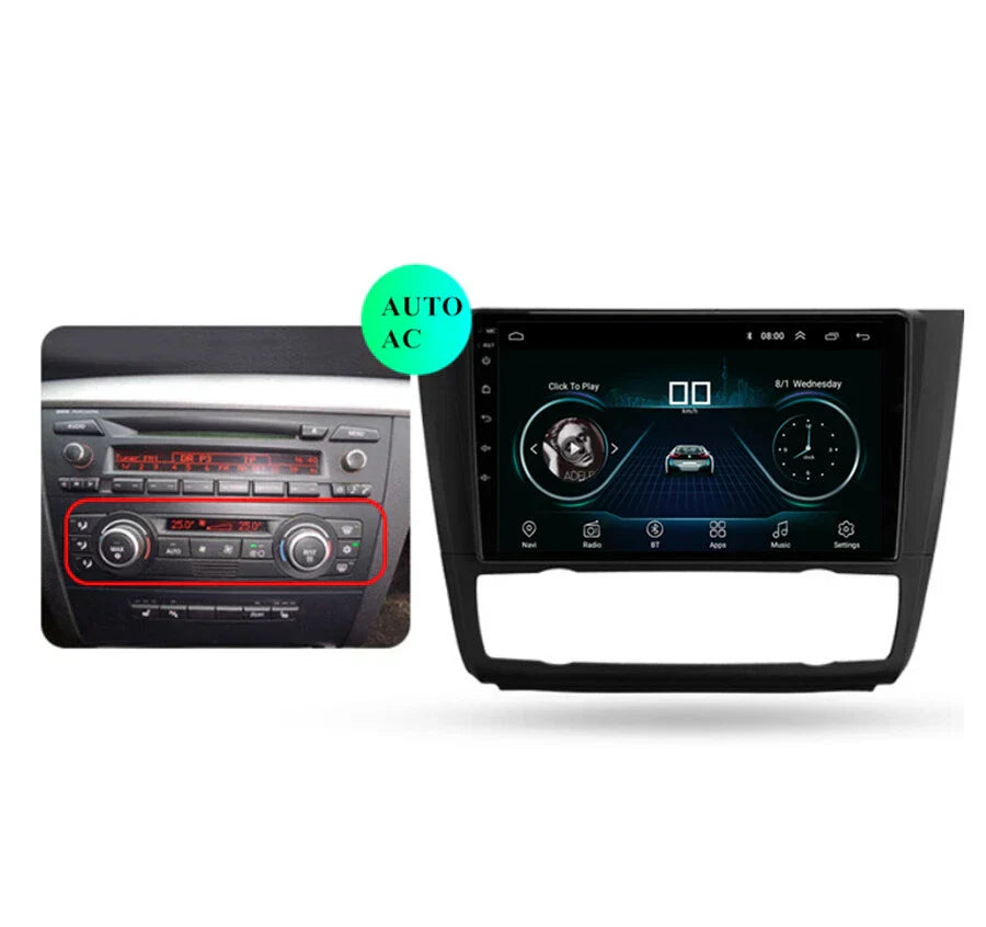 9'' Car Stereo Radio GPS WiFi for BMW 1-Series E81 E82 E87 E88 (2004-2011)