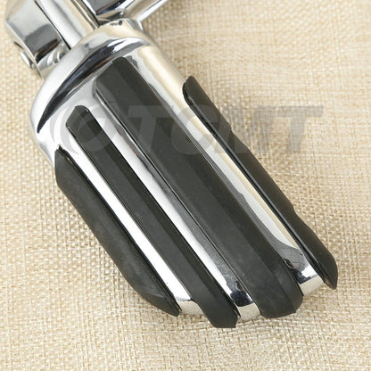 1-1/4" Short Angled Mount Highway Engine Guard Footpegs for Harley Touring (2009-2023)