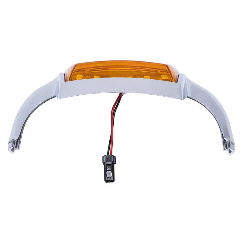 Chrome Orange Front Fender Tip Light for Harley FLHT FLT FLHS FLHR (1980-2013)