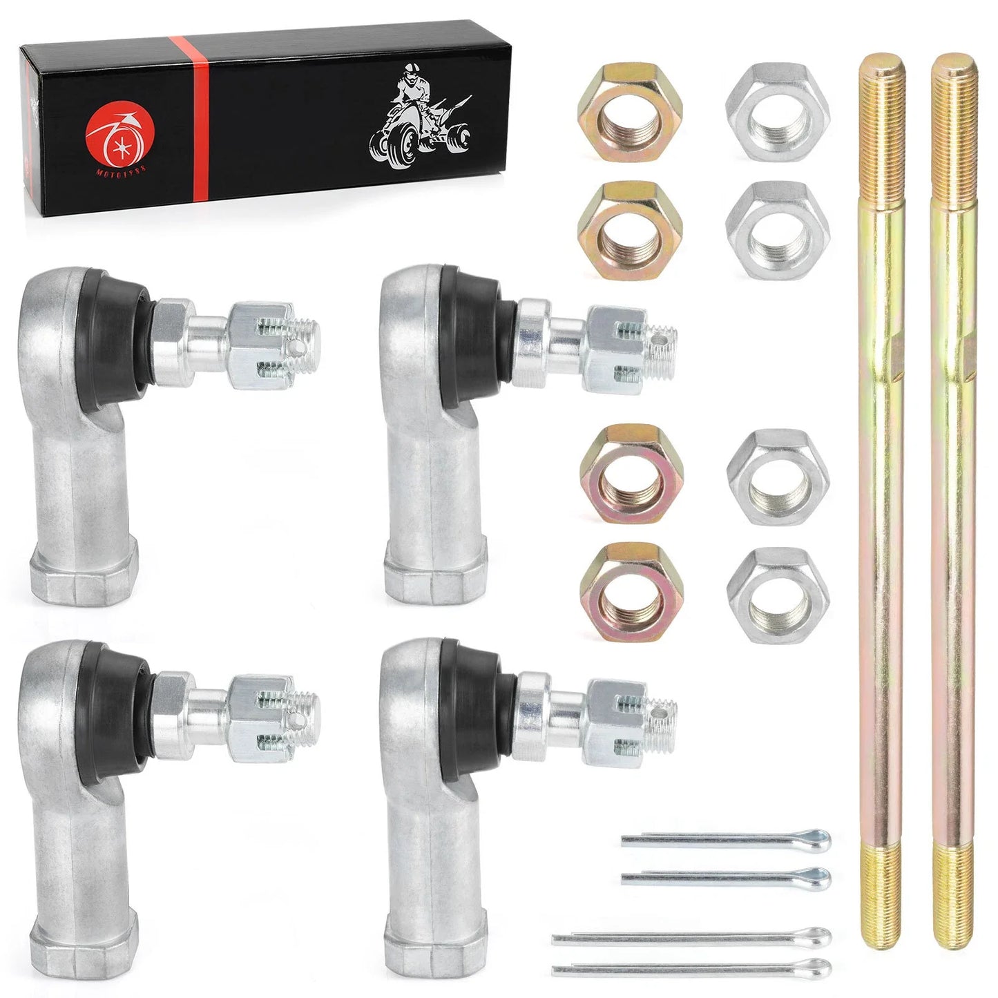 2x Tie Rods w/ End Kit 2x4 for Honda TRX350TM Rancher (2000–2006)