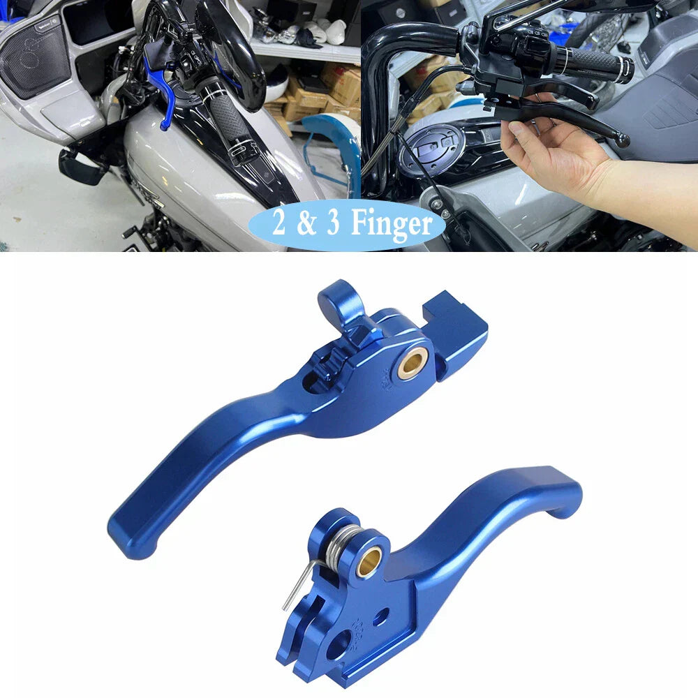 Finger Handlebar Hand Brake Clutch Levers for Harley Touring FLTRXSE (23-24)