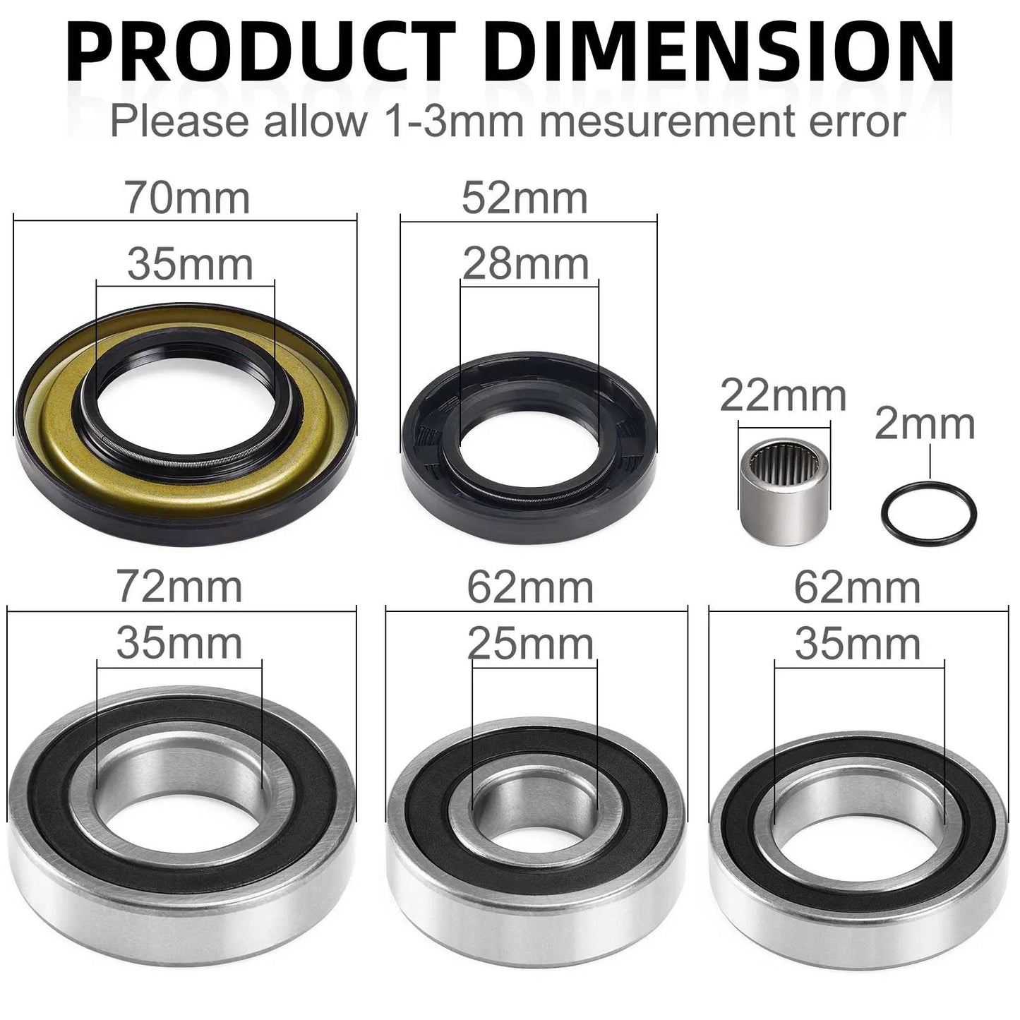 Rear Differential Bearings & Seals for Can-Am Renegade (2010–2015)