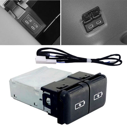 1PC Quick Charge Dual TYPE-C Interface Socket Fast Car Charger for Toyota