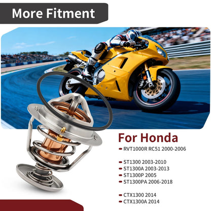Thermostat w/ O-Ring for Honda RVT1000R RC51 / ST1300P (2000–2006)