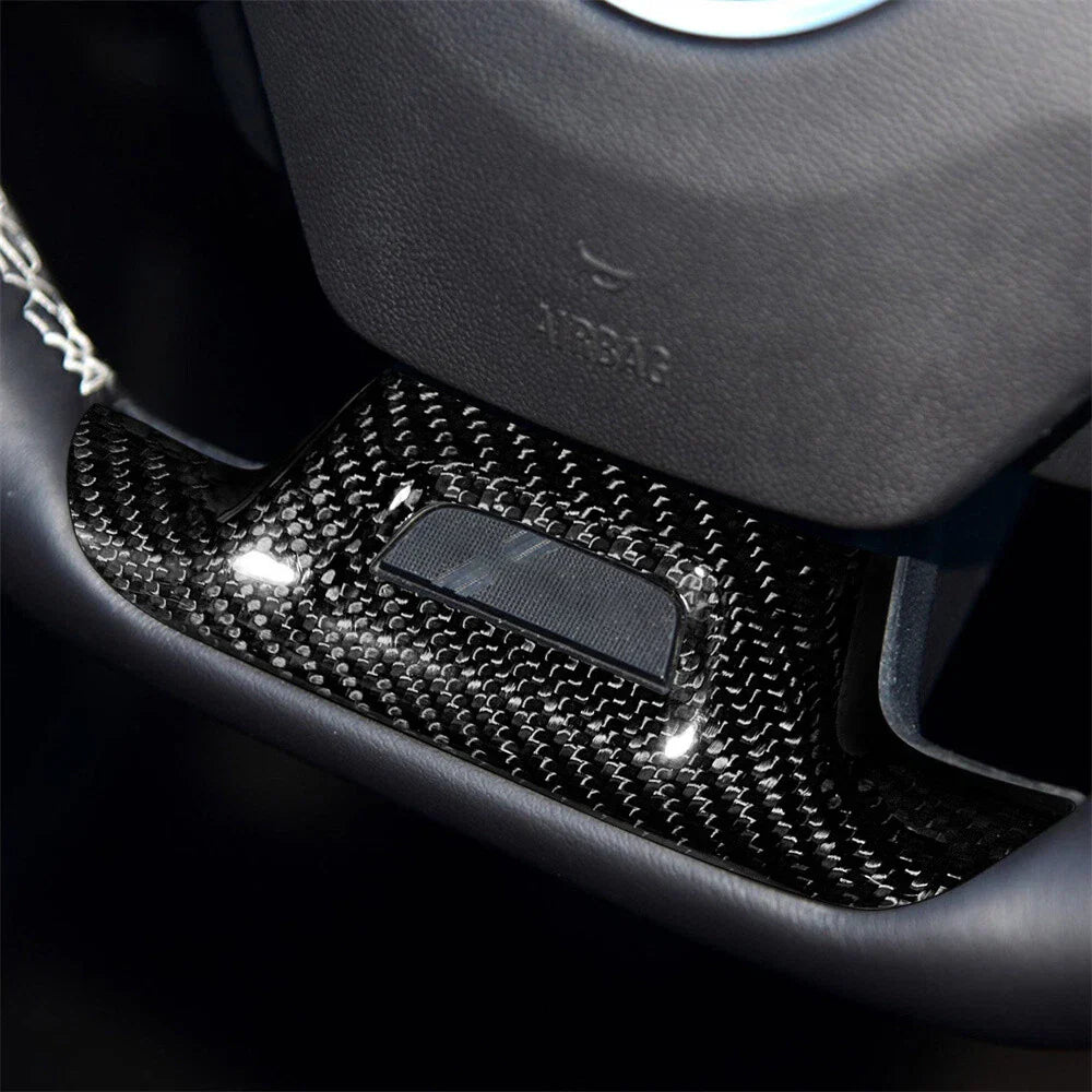 Carbon Fiber Steering Wheel Lower Cover Trim for Chevrolet Camaro (2016-2023)