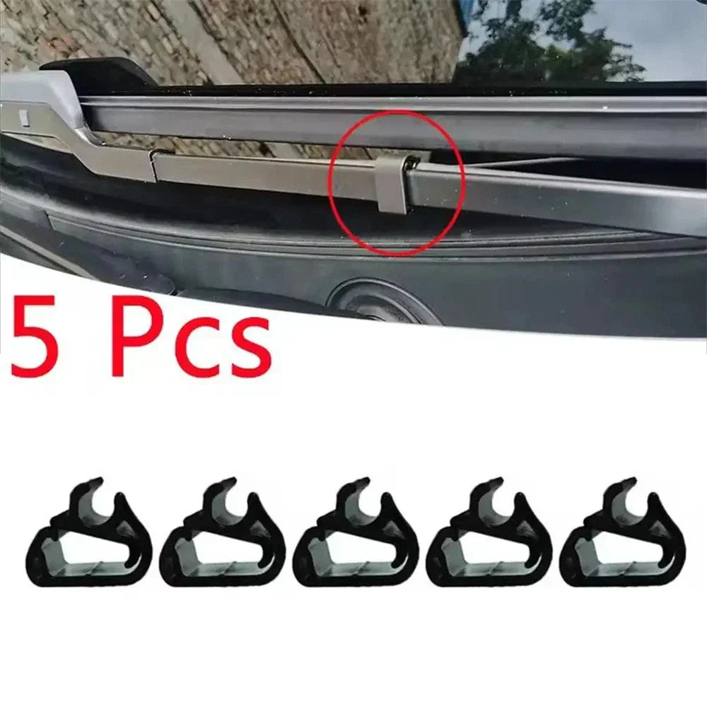 5 x Wiper Arm Spray Hose Clips for Peugeot 3008, 5008 & Citroen C5 Aircross