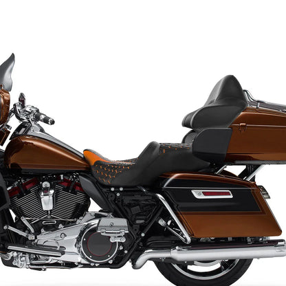 Driver Passenger Seat Backrest Pad for Harley Road Street Glide (2014-2023)