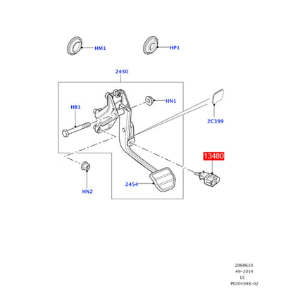 Brake Stop Light Switch for Land Rover LR3 LR4 Range Rover Sport (2005-2016)