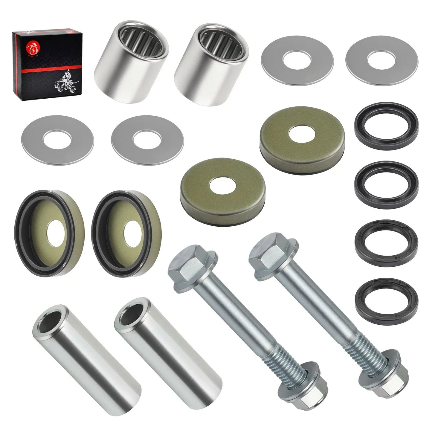 Lower Front A Arm Bushing Bearing w/ Bolts for Arctic Cat 400 DVX (2004–2008)