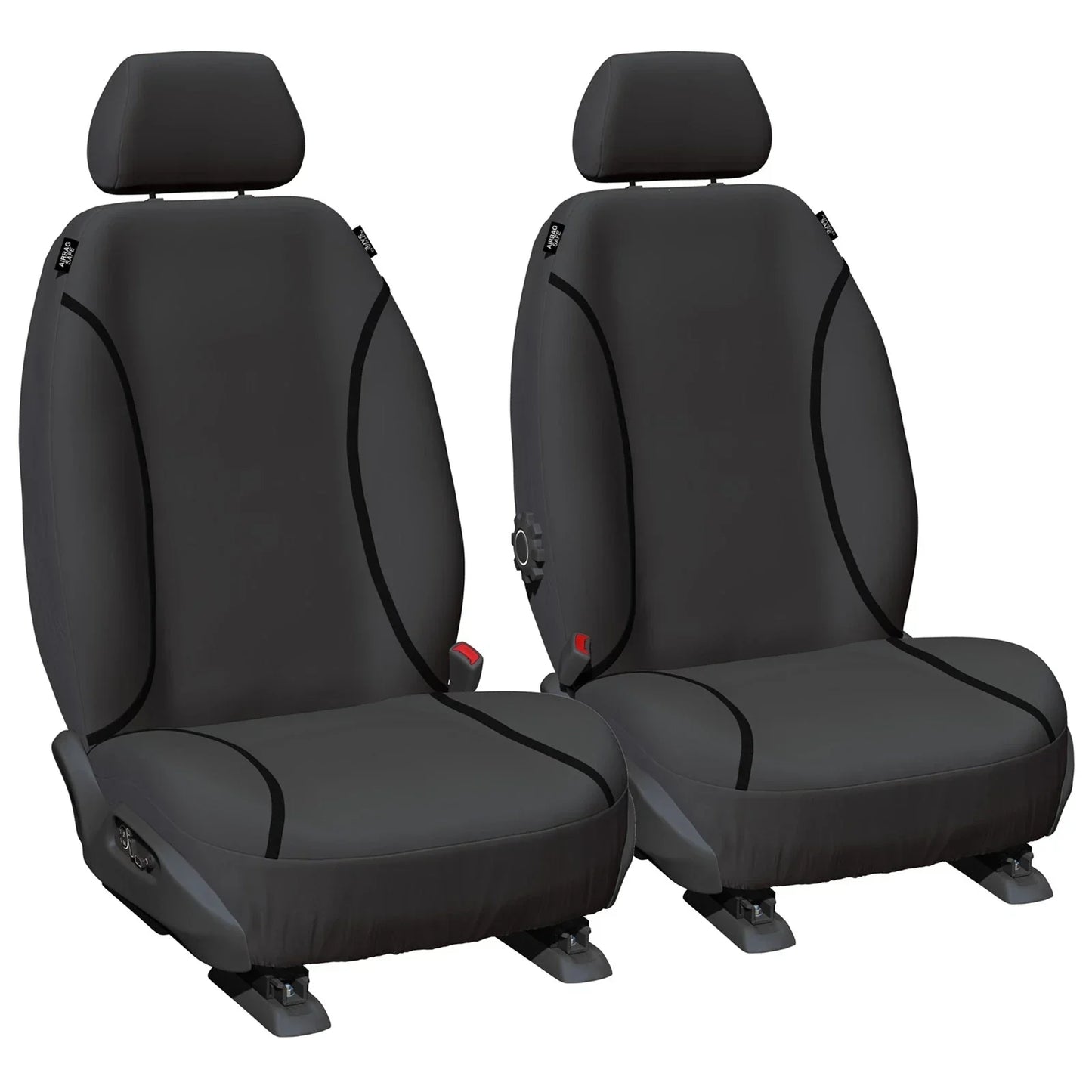 Front Custom Tailor Made Grey Canvas Car Seat Covers for Toyota FZJ105 HZJ105