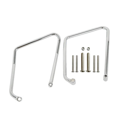 Chrome Saddlebag Support Brackets for Harley Sportster XL 883 1200 (2004-2016)