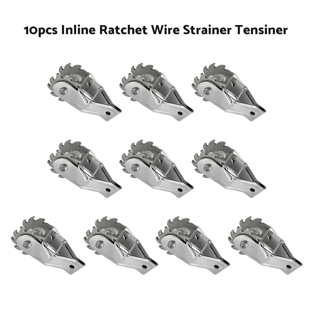 10 x INLINE RATCHET Wire Strainer Tensioners - Bulk Deal