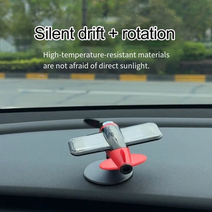 Solar Powered Airplane Ornament for Car Dashboard
