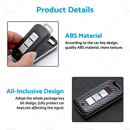 Carbon Fiber Key Fob Cover for Mitsubishi Outlander