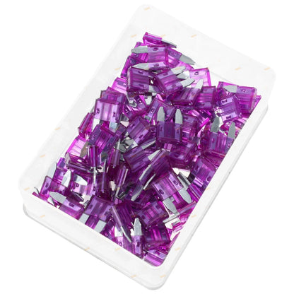 100 x Mini-Blade ATM Fuses 3Amp Purple