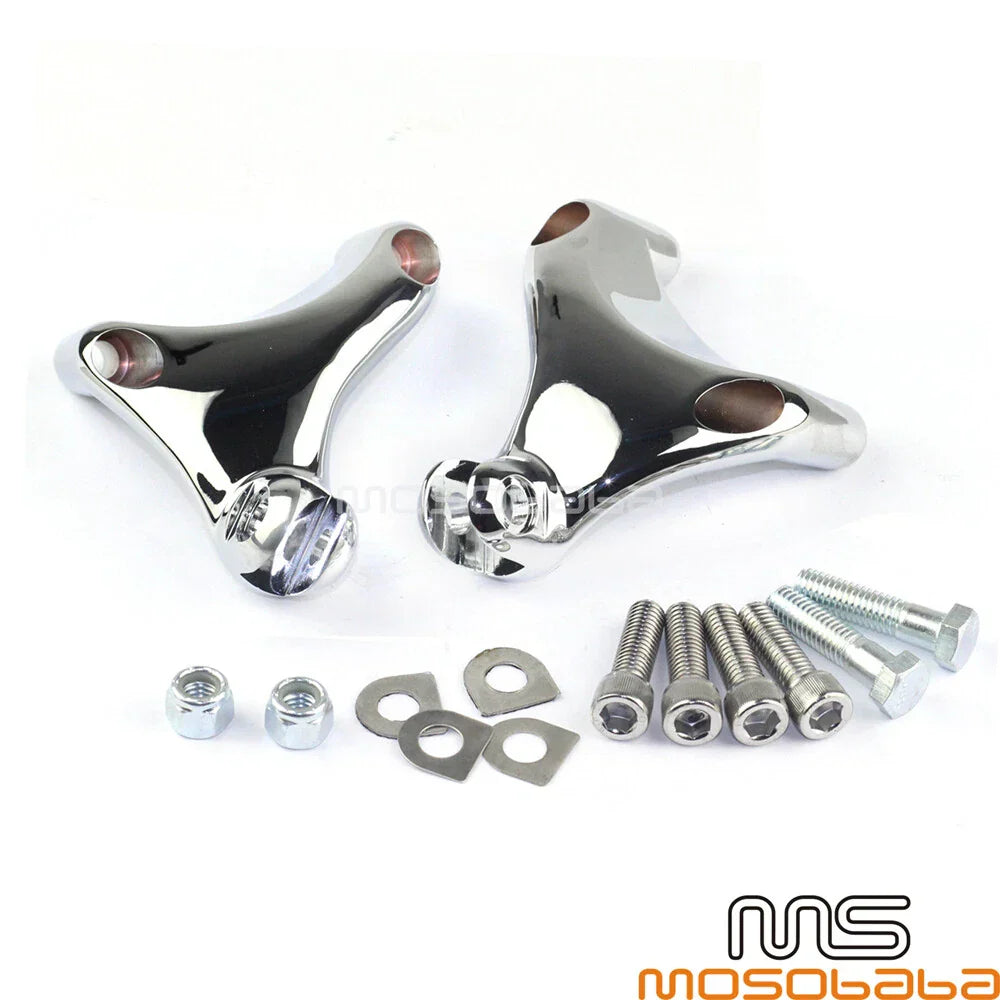 Chrome Foot Pegs Mount Brackets for Harley 883 1200 XL Sportster (2004-2013)