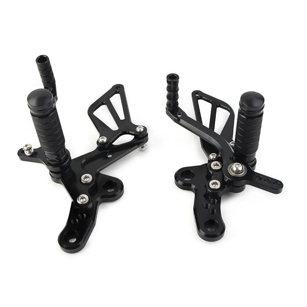 Rearset Foot Pegs for Suzuki Hayabusa GSX1300R (1999-2008) Black