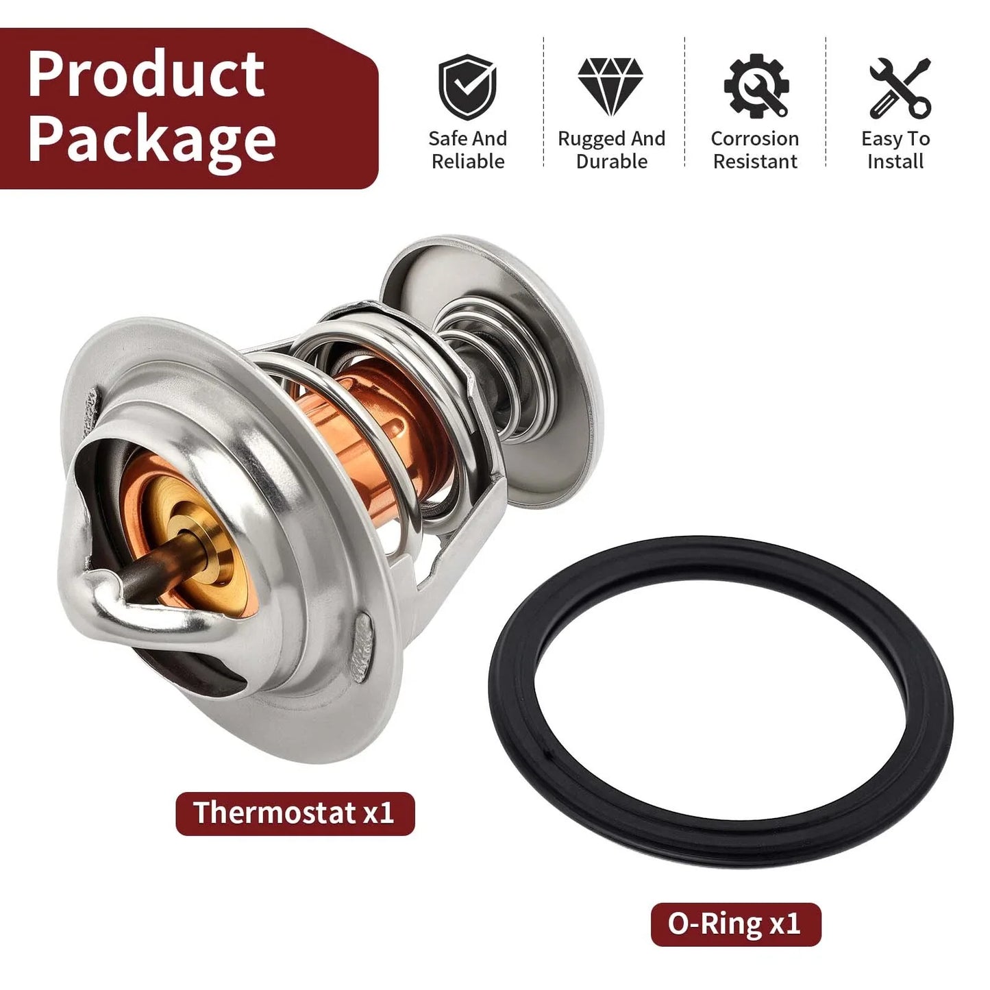 Thermostat & O-Ring for Honda Foreman Rubicon 500 TRX520 (2020–2024)