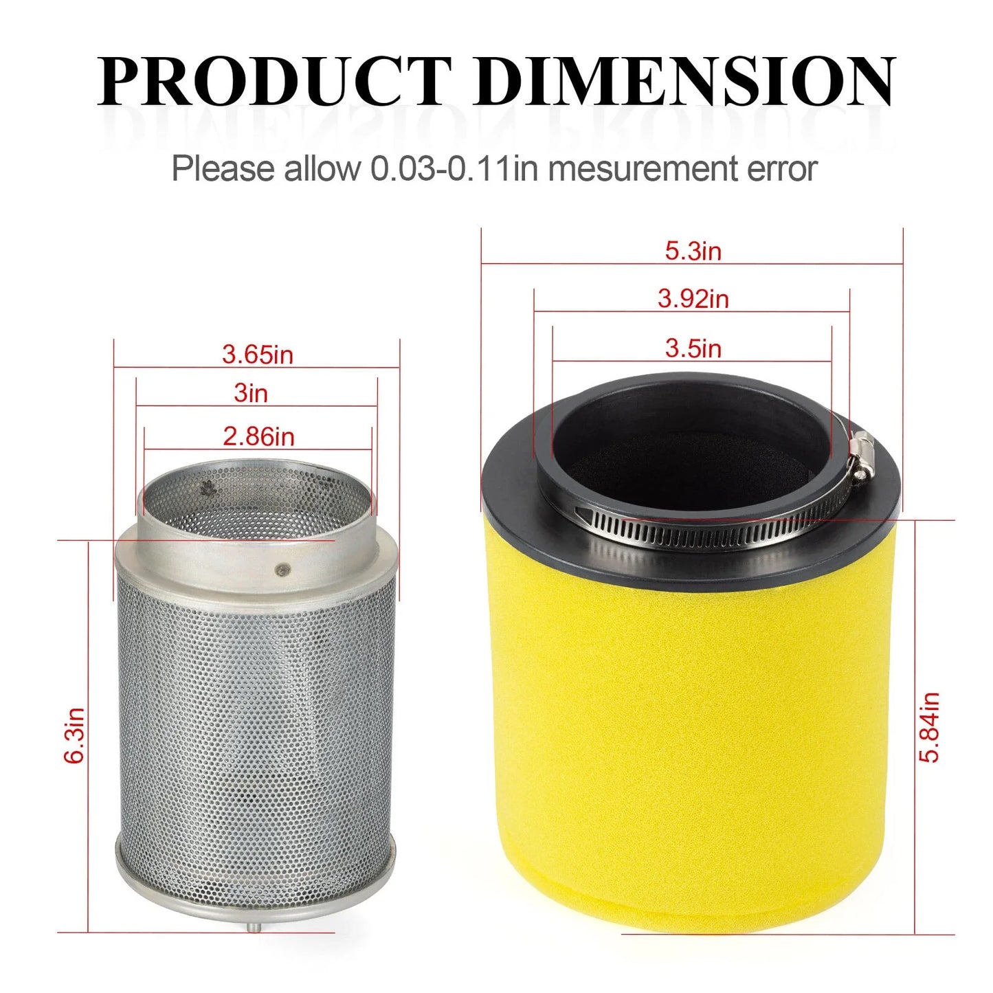 Air Filter + Air Filter Cage for Honda TRX450R (2004–2009)