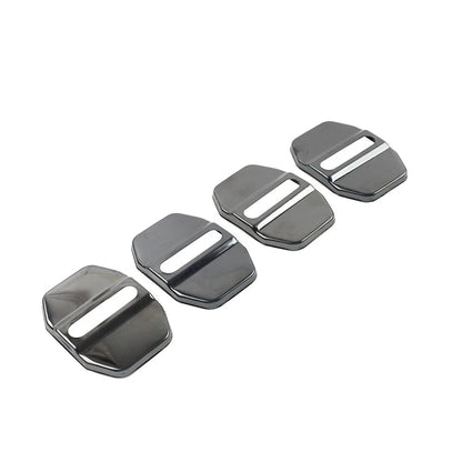 Black Door Lock Covers for BMW F40, F45, Benz C-Class, Maserati