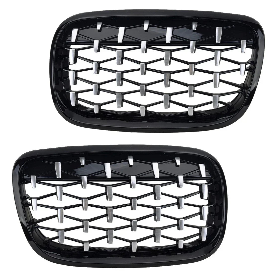 Front Kidney Grille Diamond for BMW X5 E70 X6 E71 (2007-2013) - 1 Pair