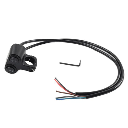 7/8" Dual Button On/Off Switch for Motorcycle ATV Handlebar Headlight Light
