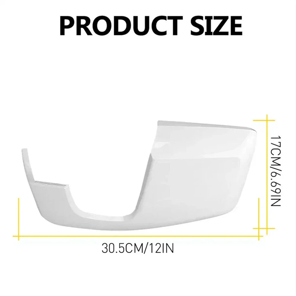 White Left & Right Wing Mirror Covers for Ford Transit Tourneo (2014-2023)