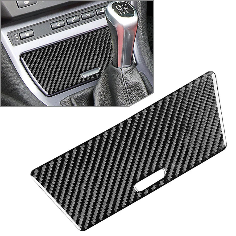 Carbon Fiber Gear Shift Storage Box Cover for BMW X3 E83 (2004-2010)