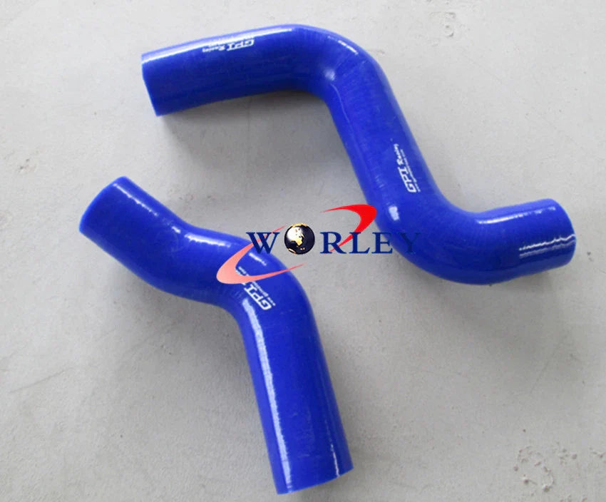 BLUE Radiator Silicone Hose for Toyota Hilux KZN130GW 1KZTE Diesel (1993-1996)