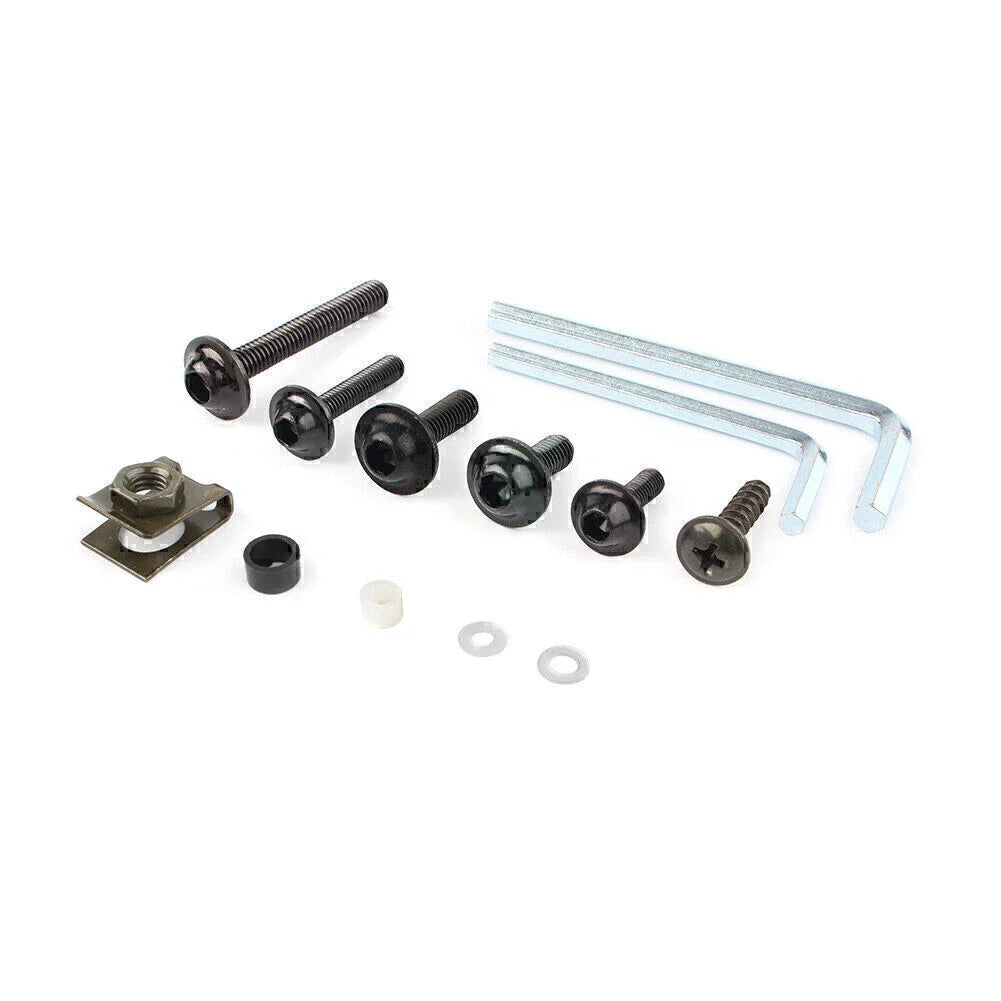 CNC Alloy Black Fairing Bolt Bodywork Screws Nuts for Kawasaki