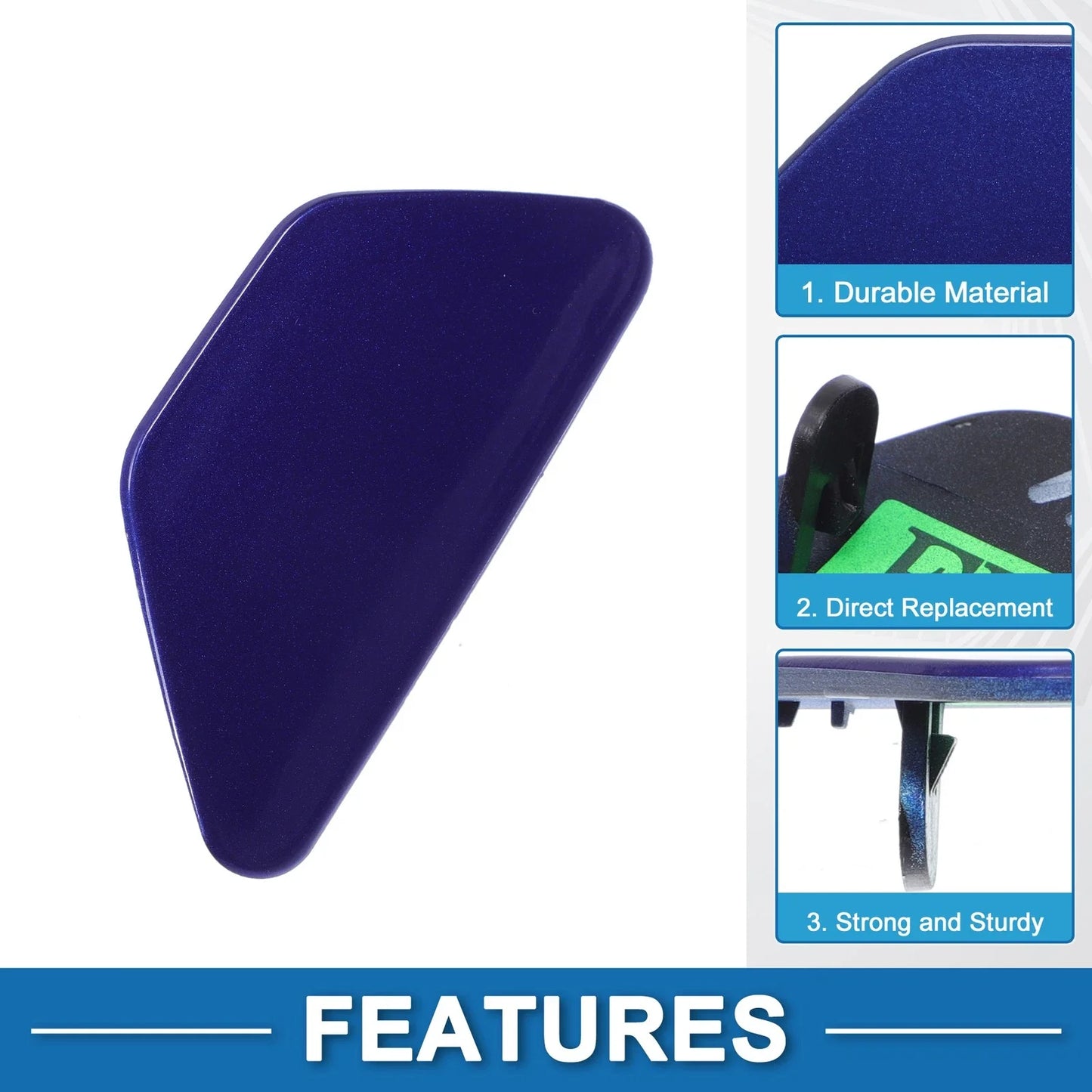 Washer Nozzle Cover Cap Front Left for BMW 528i (2011-2016) Dark Blue