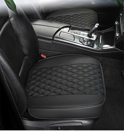 Black PU Leather Front Seat Cover Cushion for Car SUV (Universal)