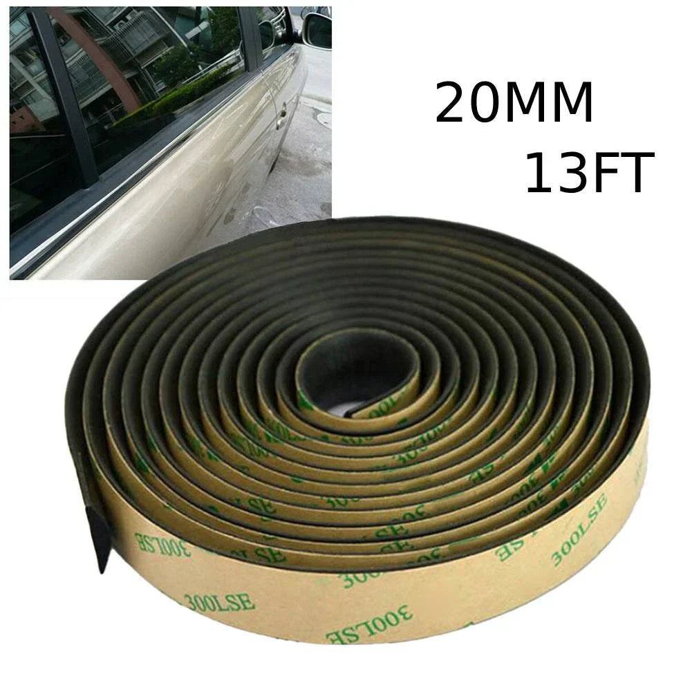 13FT Rubber Auto Side Door Seal Weatherstrip Rain Visor for Universal