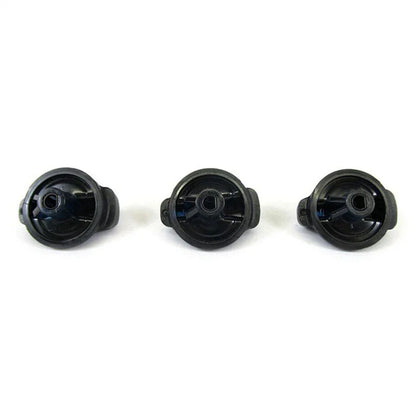 3 x A/C Heater Control Knob Fan Switch Set for Jeep Wrangler, Dodge Ram (2007-2023)